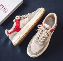 Низкие мужские кеды с цветными вставками фото