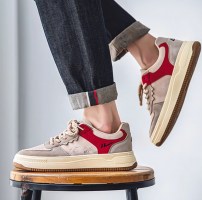 Низкие мужские кеды с цветными вставками фото