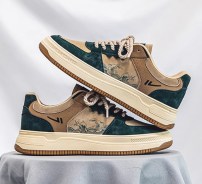 Низкие мужские кеды с цветными вставками фото