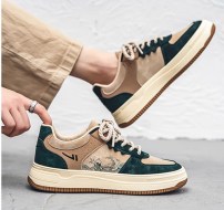 Низкие мужские кеды с цветными вставками фото