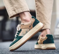 Низкие мужские кеды с цветными вставками фото