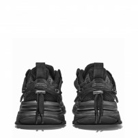 Качественные черные кроссовки Sk-Trip - под ретро с потертостями фото