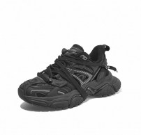 Качественные черные кроссовки Sk-Trip - под ретро с потертостями фото