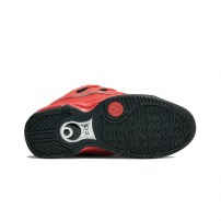 Кеды дутики Osiris D3 2001 Red/Black красно-черные скейтерские фото