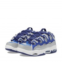 Кеды Osiris D3 2001 Grey/Blue серые с ярко-синими вставками на белой подошве фото