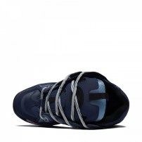 Кеды Osiris D3 2001 Navy темно-синие с текстовым принтом бренда по всему верху фото
