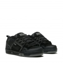 Кеды DVS Comanche Black Reflective черные с рефлективными вставками скейтерские фото