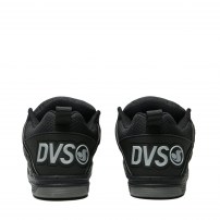 Кеды DVS Comanche Black Reflective черные с рефлективными вставками скейтерские фото