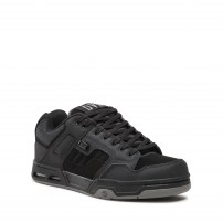 Кеды DVS Enduro Heir Mono Black черные с рельефными ребристыми панелями фото