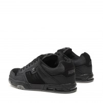 Кеды DVS Enduro Heir Mono Black черные с рельефными ребристыми панелями фото