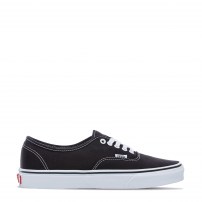 Кеды Vans Authentic Black черные на белой подошве