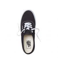 Кеды Vans Authentic Black черные на белой подошве фото