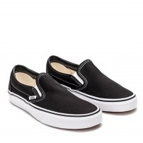 Слипоны Vans Classic Slip-On черные без шнурков фото