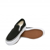 Слипоны Vans Classic Slip-On Platform Black на высокой подошве фото