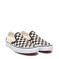 Слипоны Vans Classic Slip-On Checkerboard черно-белая клетка фото