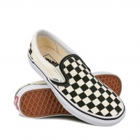 Слипоны Vans Classic Slip-On Checkerboard черно-белая клетка фото