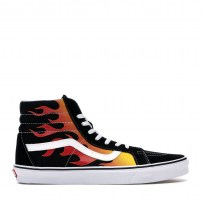 Высокие кеды Vans Sk8-HI Reissue Flame с принтом огня