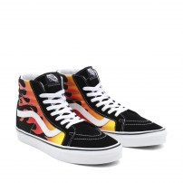 Высокие кеды Vans Sk8-HI Reissue Flame с принтом огня фото