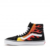 Высокие кеды Vans Sk8-HI Reissue Flame с принтом огня фото