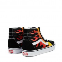 Высокие кеды Vans Sk8-HI Reissue Flame с принтом огня фото