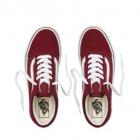 Кеды Vans Old Skool Platform Port Royale бордовые на платформе фото