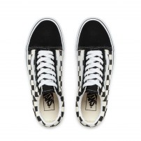 Кеды Vans Old Skool Primary Check черно-белая клетка фото