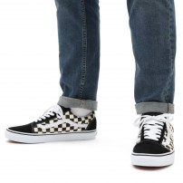 Кеды Vans Old Skool Primary Check черно-белая клетка фото