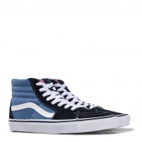 Высокие кеды Vans Sk8-HI Navy/White темно-синие двухтонные фото