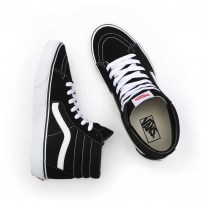 Высокие кеды Vans Sk8-HI черные замшевые классические фото