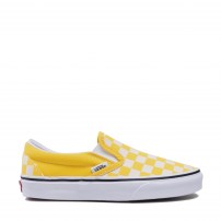 Слипоны Vans Slip-On Checkerboard жёлто-белая клетка