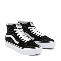 Высокие кеды Vans Sk8-HI Platform 2.0 черные на платформе фото