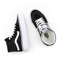 Высокие кеды Vans Sk8-HI Platform 2.0 черные на платформе фото