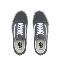 Кеды Vans Old Skool Pewter серые с белой полосой фото