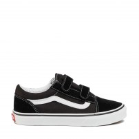 Кеды Vans Old Skool V черные на липучках