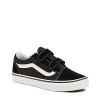 Кеды Vans Old Skool V черные на липучках фото