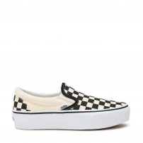 Слипоны на платформе Vans Slip-On Platform Checkerboard черно-белые