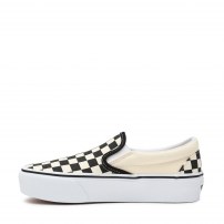 Слипоны на платформе Vans Slip-On Platform Checkerboard черно-белые фото