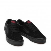 Кеды Vans Sk8-OX Mono Black полностью черные замшевые фото