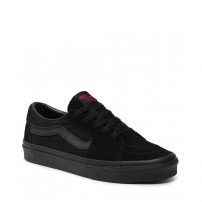 Кеды Vans Sk8-OX Mono Black полностью черные замшевые фото