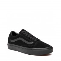 Кеды Vans Old Skool Mono Black Suede тотально черные замшевые фото