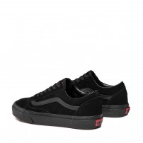 Кеды Vans Old Skool Mono Black Suede тотально черные замшевые фото