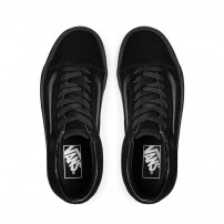 Кеды Vans Old Skool Mono Black Suede тотально черные замшевые фото