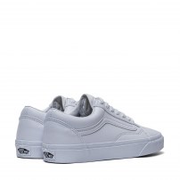 Кеды Vans Old Skool Tumble True White белые кожаные фото
