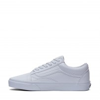 Кеды Vans Old Skool Tumble True White белые кожаные фото