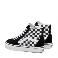 Высокие кеды Vans Sk8-HI Checkerboard черно-белые классические фото