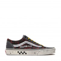 Кеды Vans Old Skool X Stranger Things Hellfire Club черные с молниями