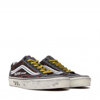 Кеды Vans Old Skool X Stranger Things Hellfire Club черные с молниями фото