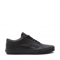 Кеды Vans Old Skool Classic Tumble черные кожаные mono