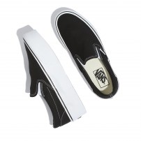 Слипоны Vans Slip-On Max Stackform черные на высокой белой платформе фото