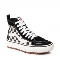 Высокие кеды Vans Sk8-HI MTE с шахматным принтом и gum-подошвой фото